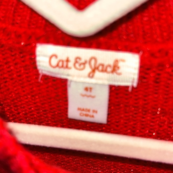 Cat & Jack Red Knit Dress - Picture 2 of 6